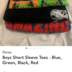 Stacked Boys Graphic Tees - Black, Red, Green, Blue